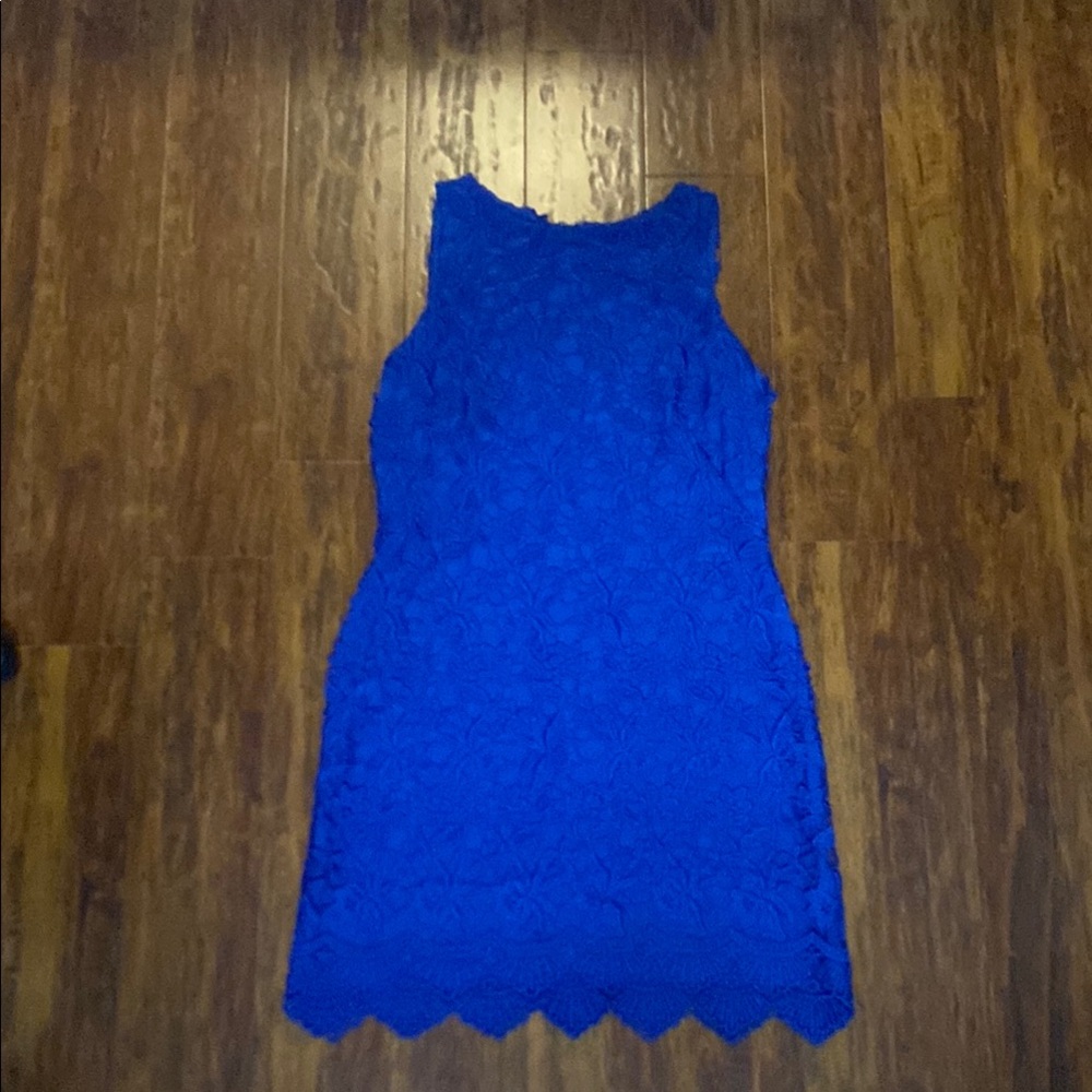 Ralph Lauren Royal Blue Lace Mini Dress